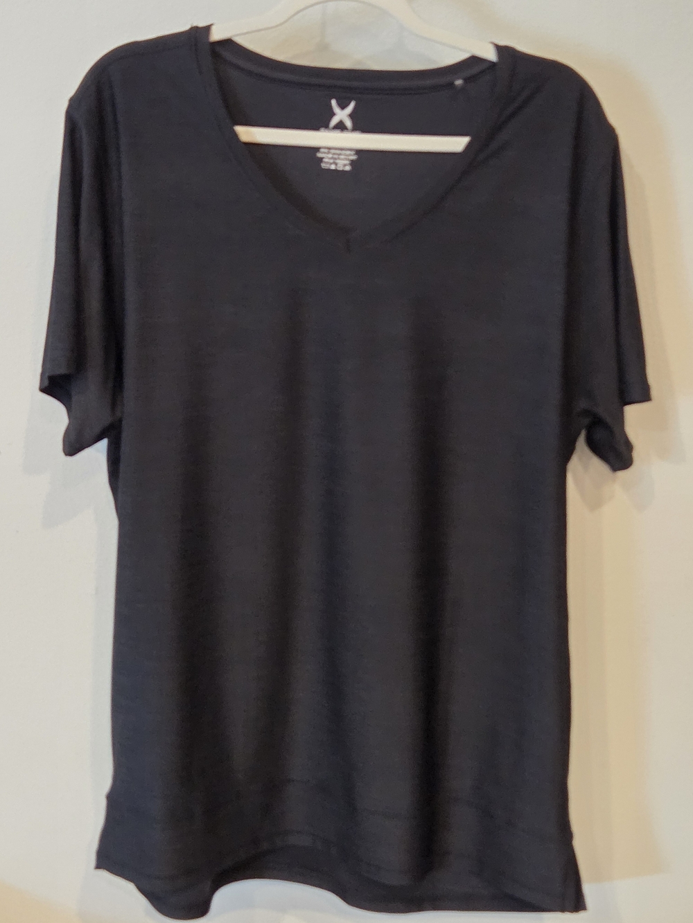 Game Time Women's Black V-Neck Short Sleeve Tee
